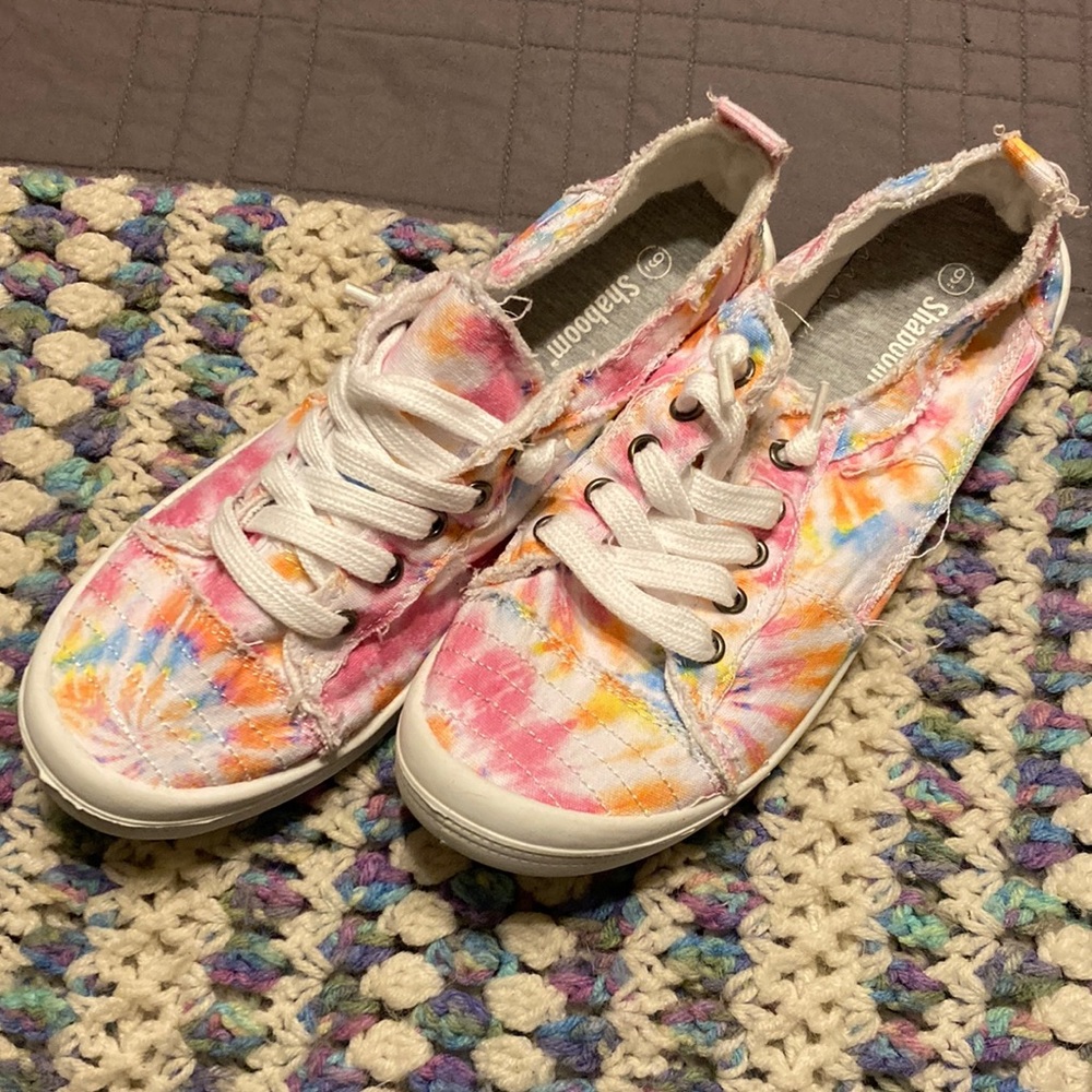 Tie dye flats